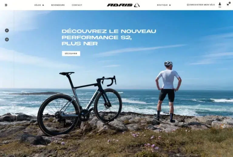 Adrisport - Créateur de vélo fabriqué en Bretagne en France - Création du site internet par Raphiste alias Raphaëlle Moreau