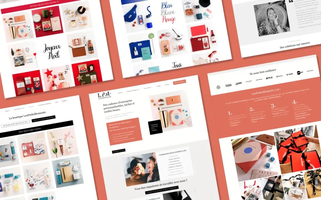 Les Petits Moments - Cas client - Refonte du site internet - Portfolio couleur
