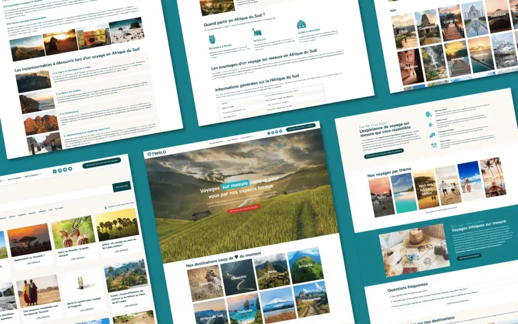 Twalo - Cas client - Refonte du site internet - Portfolio couleur