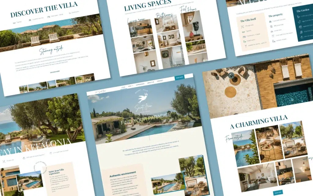 Villa Saint-Jean - Cas client - Refonte du site internet - Portfolio couleur