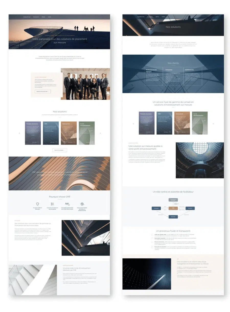 CMF - Cas client - Création du site internet - site web