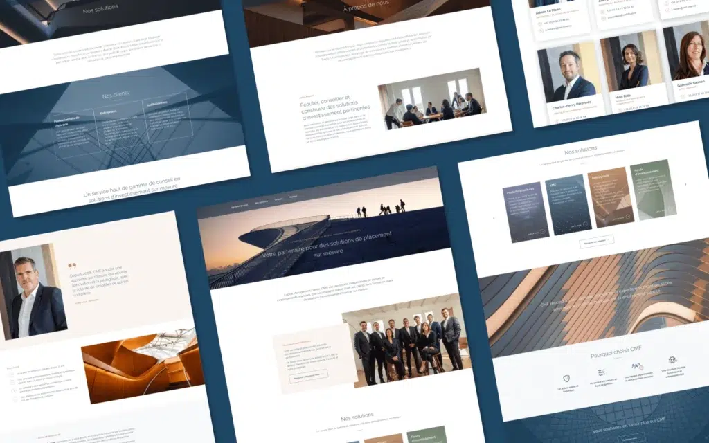 CMF - Cas client - Refonte du site internet - Portfolio couleur