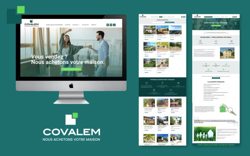 Covalem - Cas client - Création du site internet - Couverture