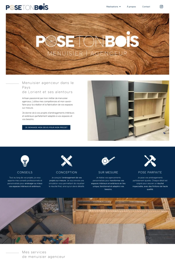 Pose ton Bois de Jean-Gérard Le Gall réalisé en autonomie