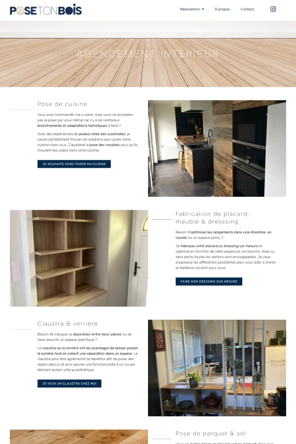 Pose ton Bois de Jean-Gérard Le Gall réalisé en autonomie